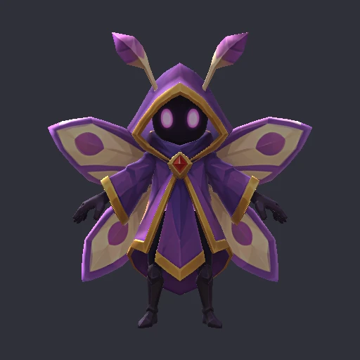 Purple winged moth mage